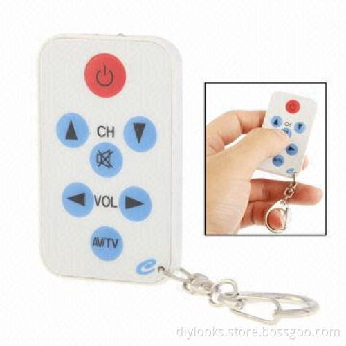 Good Usage RC-100 Super Mini TV Universal Remote Controller with Key Chain (White)